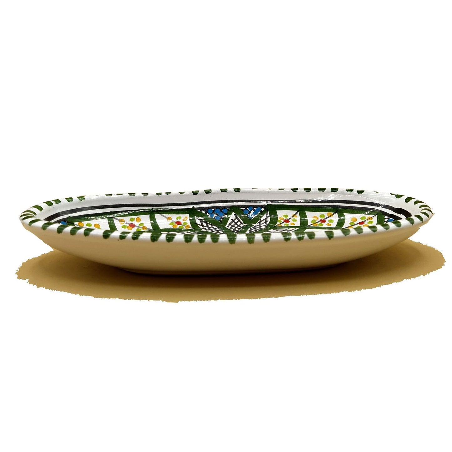 Piatto Sprolunga Ceramica Portata Decorativo Marocchino Tunisino 1201211306