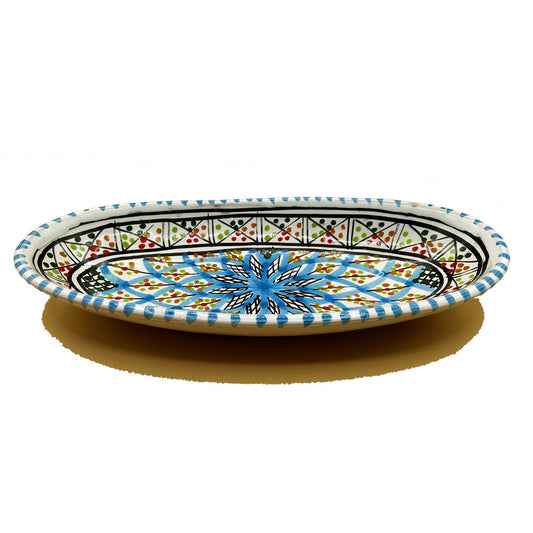 Piatto Sprolunga Ceramica Portata Decorativo Marocchino Tunisino 1201211308
