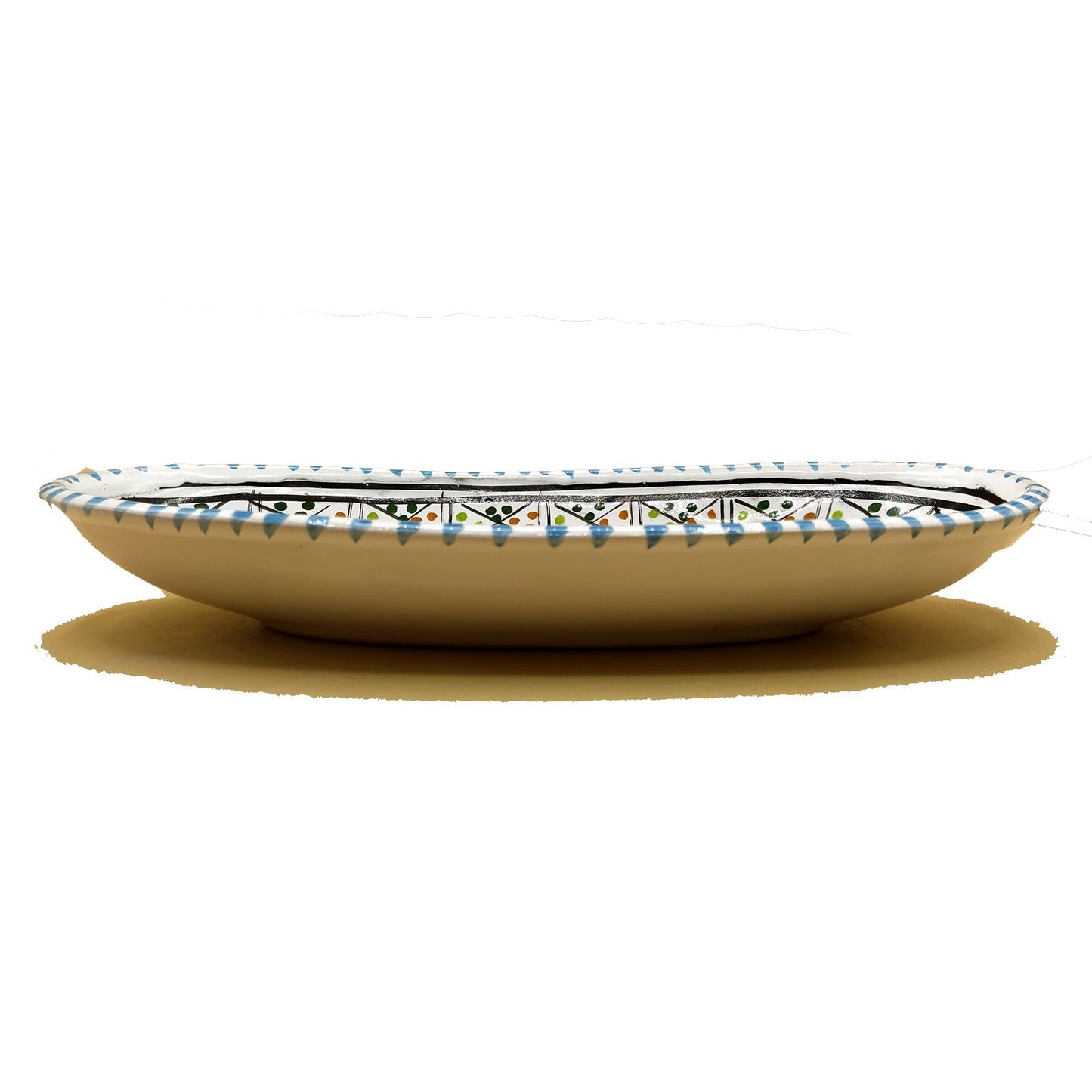 Piatto Sprolunga Ceramica Portata Decorativo Marocchino Tunisino 1201211308
