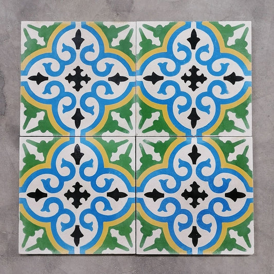 Arredamento Etnico Cementine Marocchine Marocco Piastrelle Mattonelle 20x20 016