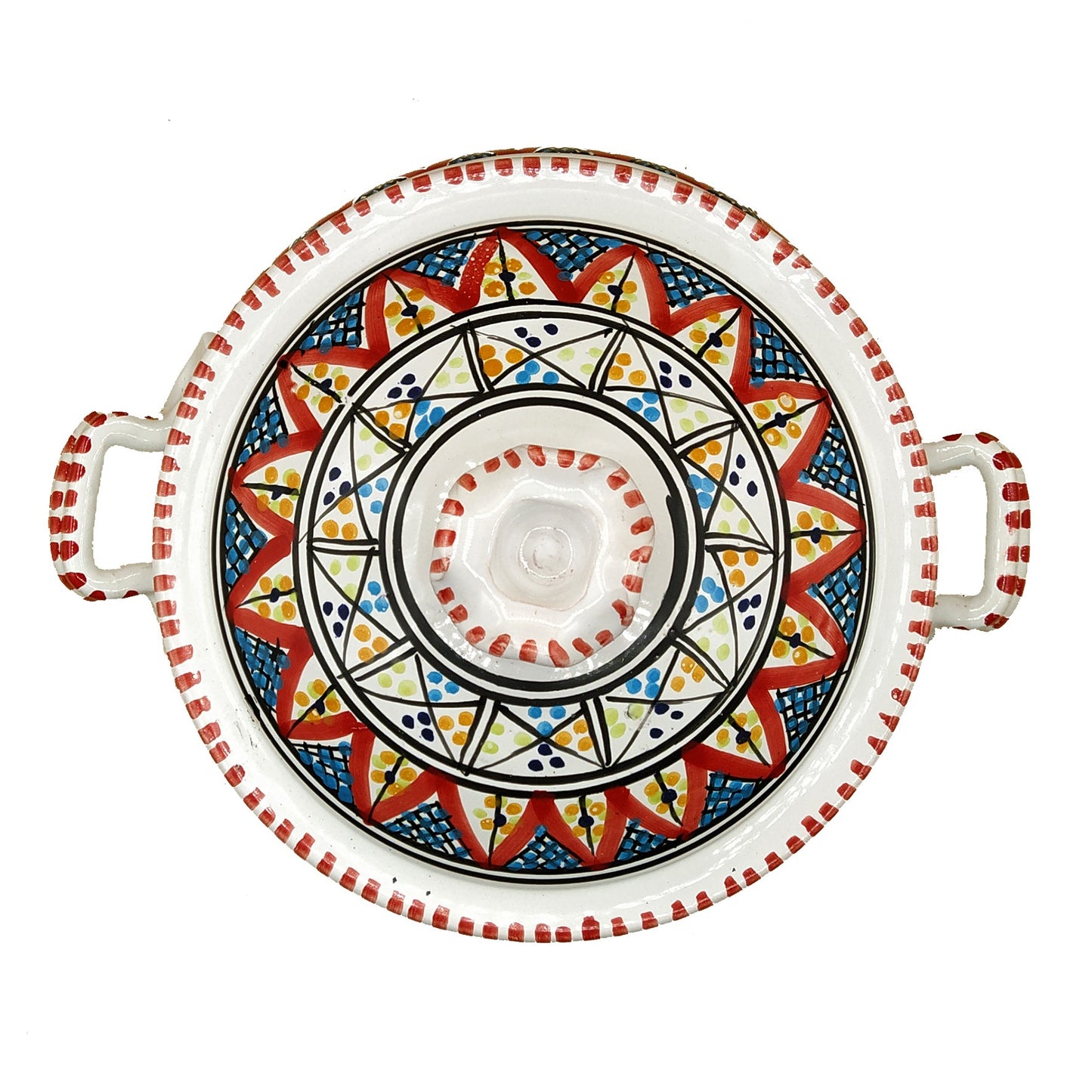 Pentola da Servizio Zuppiera Ceramica Etnica Tunisina Marocchina 1401211136