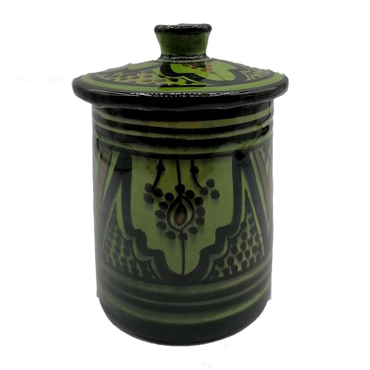 Arredamento Etnico Porta Spezie Ceramica Terre Cuite Dipinto Marocco 1802211021