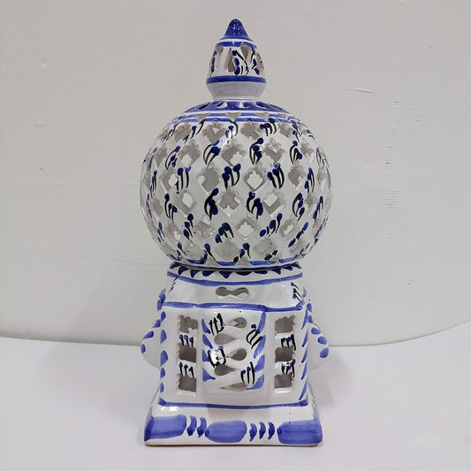Arredamento Etnico Lanterna Lampada Ceramica Fatta A Mano Tunisina 2402211206
