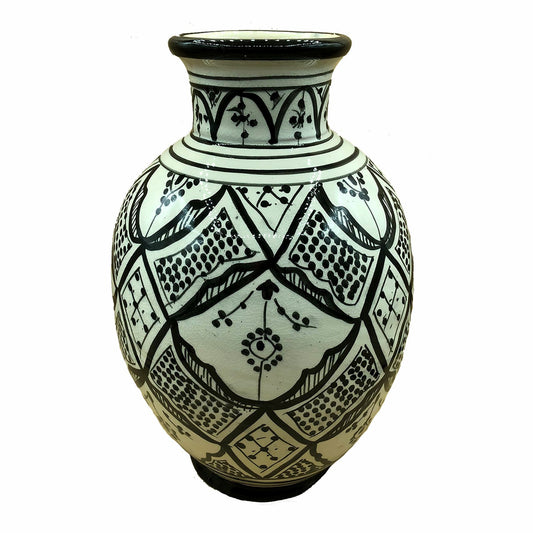 Etnico Arredo Vaso Berbero Marocchino Ceramica Terracotta Orientale H. 38 Cm 0904211023