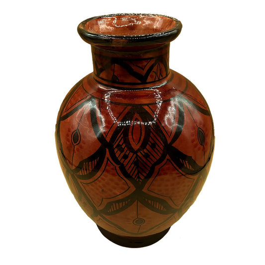 Vaso Berbero Etnico Marocchino Ceramica Terracotta Orientale H. 28 cm 0904211042