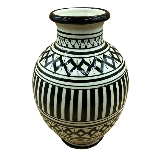 Vaso Berbero Etnico Marocchino Ceramica Terracotta Orientale H. 28 cm 0904211047