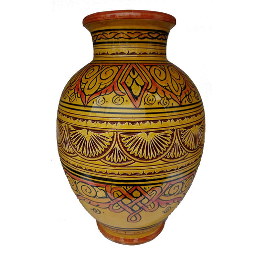 Vaso Berbero Etnico Marocchino Ceramica Terracotta Orientale H. 38 cm 2701221301