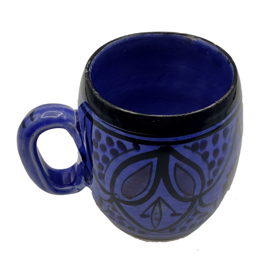 Arredamento Etnico Bicchiere Boccale Ceramica Terracotta Marocchino 0405211012