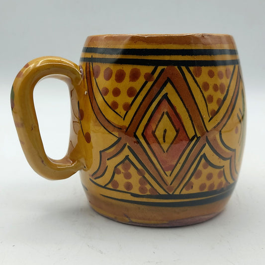 Arredamento Etnico Bicchiere Boccale Ceramica Terracotta Marocchino 0405211028