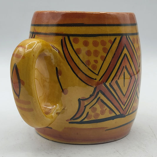 Arredamento Etnico Bicchiere Boccale Ceramica Terre Cuite Marocchino 0405211048