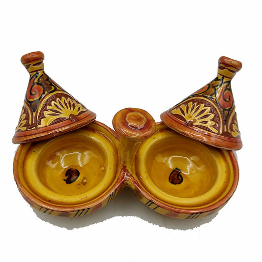 Mini Tajine Porta Spezie Salse Ceramica Terracotta Marocco Marocchina 0106211203