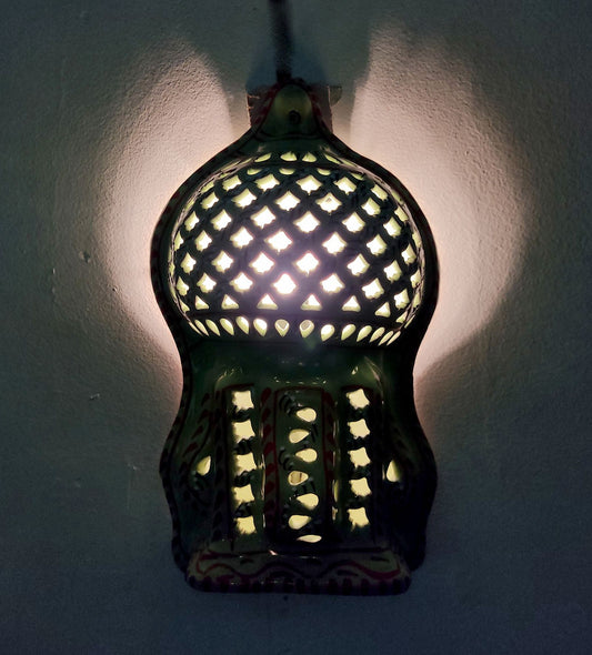 Arredo Etnico Applique Parete Lampada Terracotta Tunisina Marocchina 2207210900