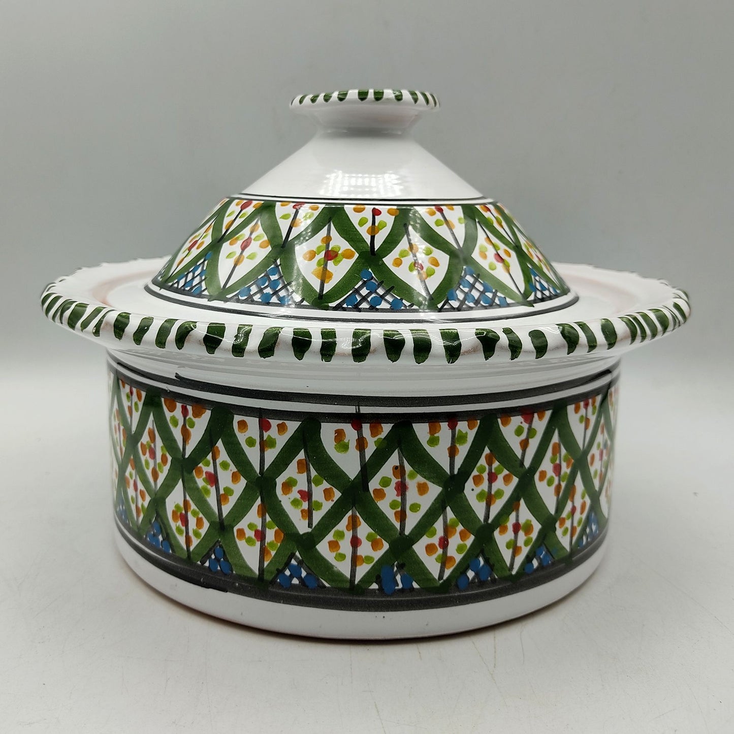 Pentola da Servizio Zuppiera Ceramica Etnica Tunisina Marocchina 2212200931