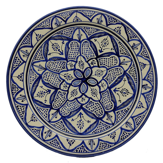 Piatto Ceramica Terracotta Parete Diam.43cm Etnico Marocchino Marocco 1512211208