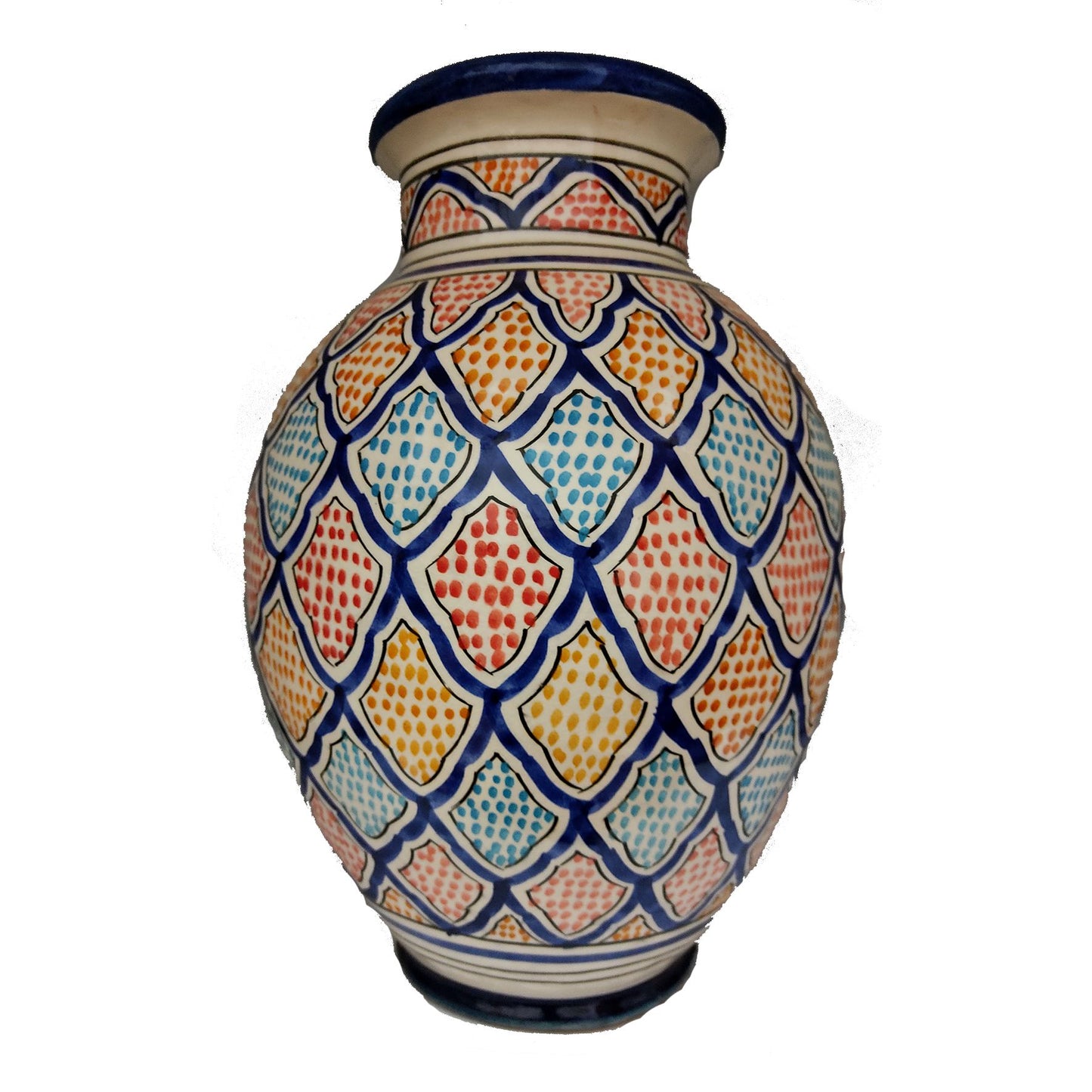 Vaso Berbero Etnico Marocchino Ceramica Terracotta Orientale H. 38 cm 3101221307