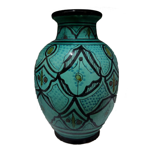 Vaso Berbero Etnico Marocchino Ceramica Terracotta Orientale H. 28 cm 3101221517