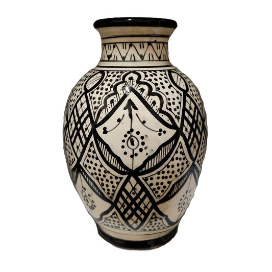 Vaso Berbero Etnico Marocchino Ceramica Terracotta Orientale H. 28 cm 3101221536