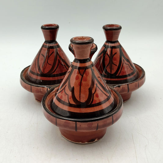 Mini Tajine Porta Spezie Salse Ceramica Terracotta Marocco Marocchina 0203221315