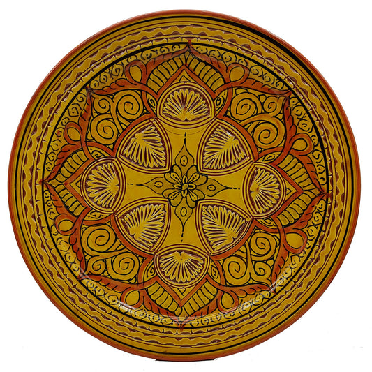 Piatto Ceramica Terracotta Parete Diam.43cm Etnico Marocchino Marocco 0209221112