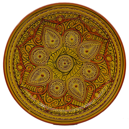 Piatto Ceramica Terracotta Parete Diam.43cm Etnico Marocchino Marocco 0209221114