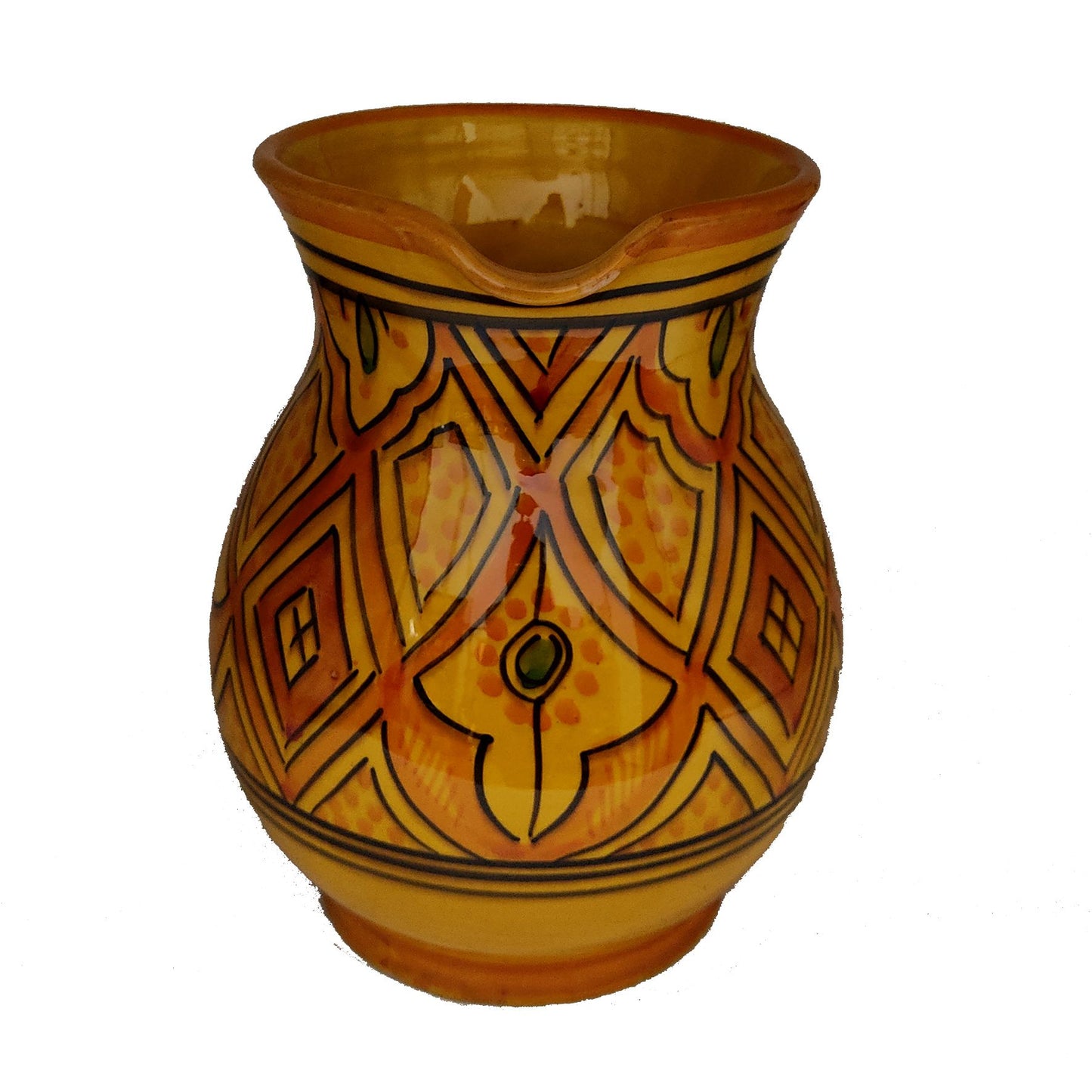 Brocca Caraffa Ceramica Terracotta Etnica Marocco Marocchina L. 1,5 Dipinta Mano 0302221001