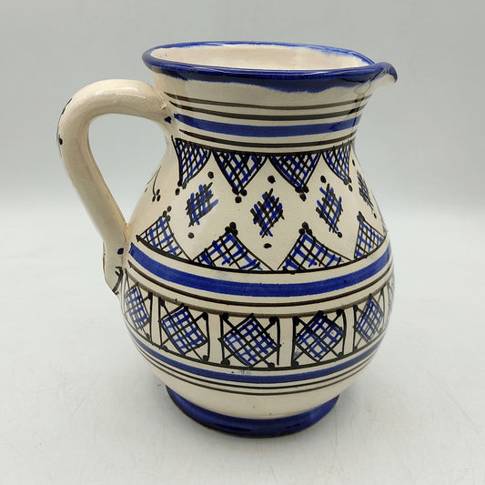 Brocca Caraffa Ceramica Terracotta Etnica Marocco Marocchina L. 1,5 Dipinta Mano 0302221002