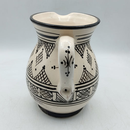 Brocca Caraffa Ceramica Terracotta Etnica Marocco Marocchina L. 1,5 Dipinta Mano 0302221004