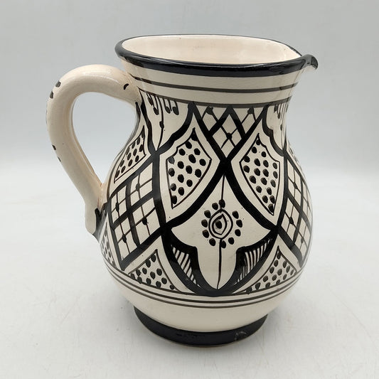 Brocca Caraffa Ceramica Terracotta Etnica Marocco Marocchina L. 1,5 Dipinta Mano 0302221006