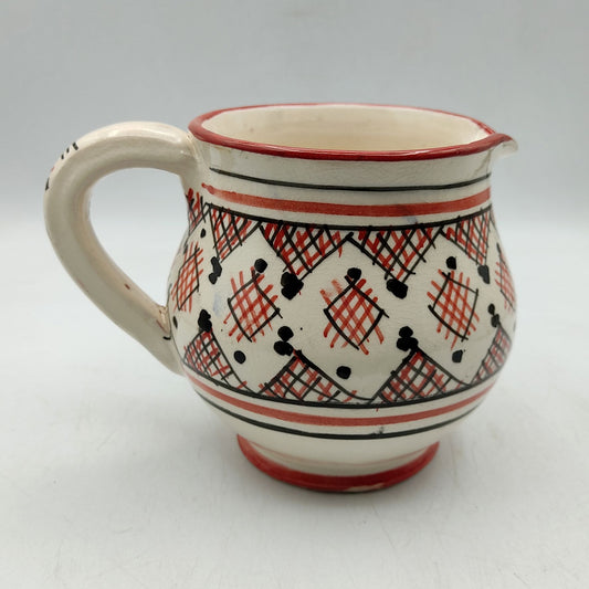Brocca Caraffa Ceramica Terracotta Etnica Marocco Marocchina L. 0,5 Dipinta Mano 0302221101