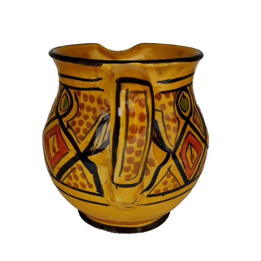 Brocca Caraffa Ceramica Terracotta Etnica Marocco Marocchina L. 0,5 Dipinta Mano 0302221103