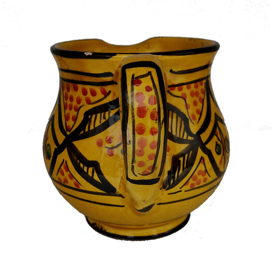 Brocca Caraffa Ceramica Terracotta Etnica Marocco Marocchina L. 0,5 Dipinta Mano 0302221110