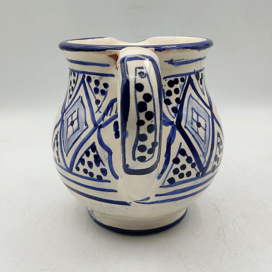 Brocca Caraffa Ceramica Terracotta Etnica Marocco Marocchina L. 0,5 Dipinta Mano 0302221112