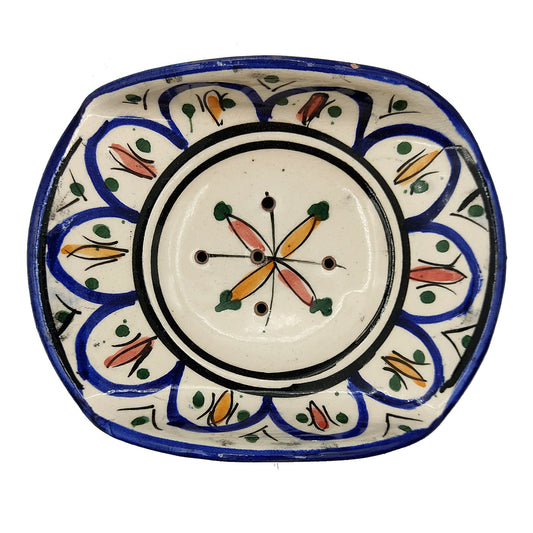 Porta Sapone Ceramica Terracotta Artigiano Etnico Marocco Marocchino 0303221422