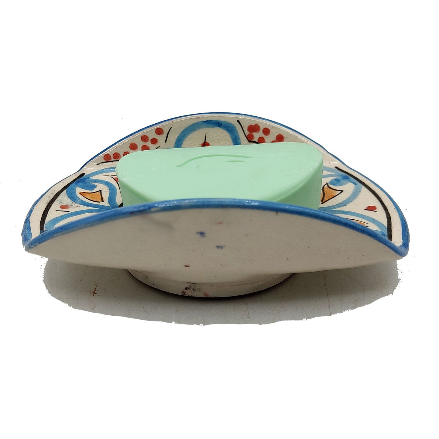 Porta Sapone Ceramica Terracotta Artigiano Etnico Marocco Marocchino 0303221425