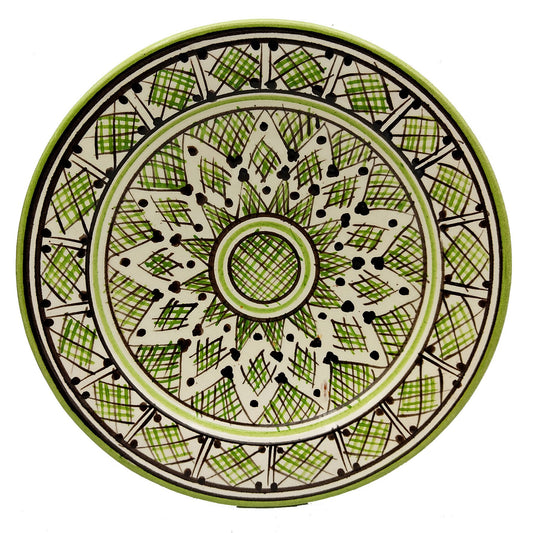 Piatto Ceramica Terracotta Parete Diam.23cm Etnico Marocchino Marocco 0401221124
