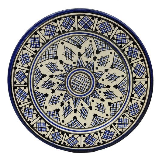 Piatto Ceramica Terracotta Parete Diam.23cm Etnico Marocchino Marocco 0401221127