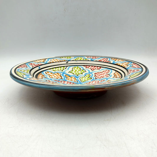 Piatto Ceramica Terracotta Parete Diam.23cm Etnico Marocchino Marocco 0401221141
