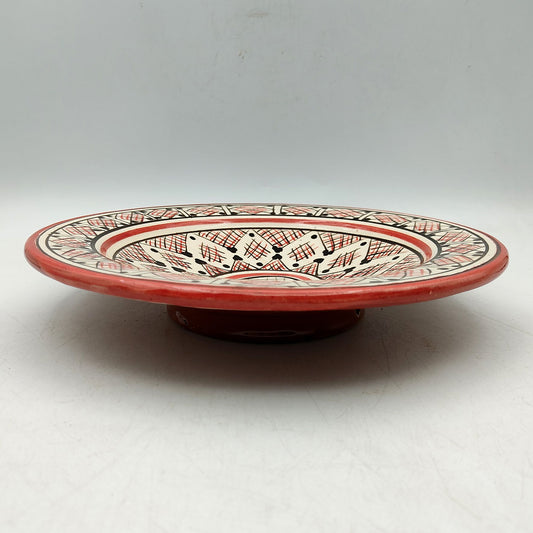 Piatto Ceramica Terracotta Parete Diam.23cm Etnico Marocchino Marocco 0401221153