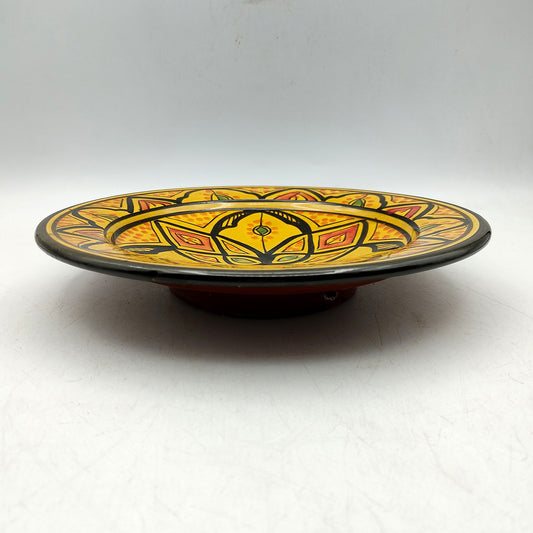 Piatto Ceramica Terracotta Parete Diam.23cm Etnico Marocchino Marocco 0401221205