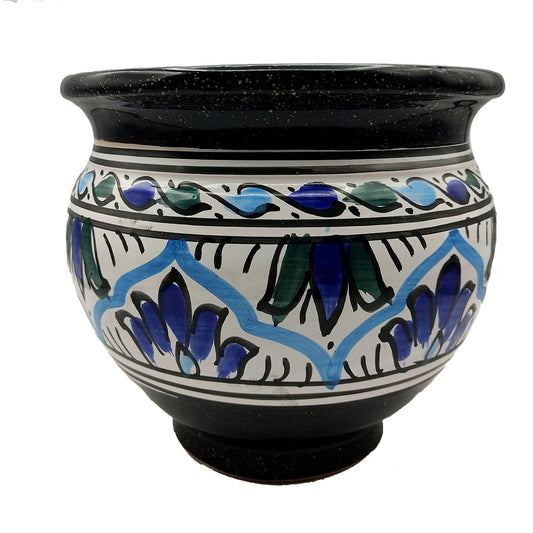 Vaso Cachepot Berbero Etnico Tunisno Marocchino Ceramica Terracotta Orientale 0411221006