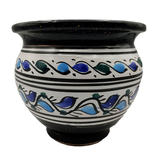 Vaso Cachepot Berbero Etnico Tunisno Marocchino Ceramica Terracotta Orientale 0411221008