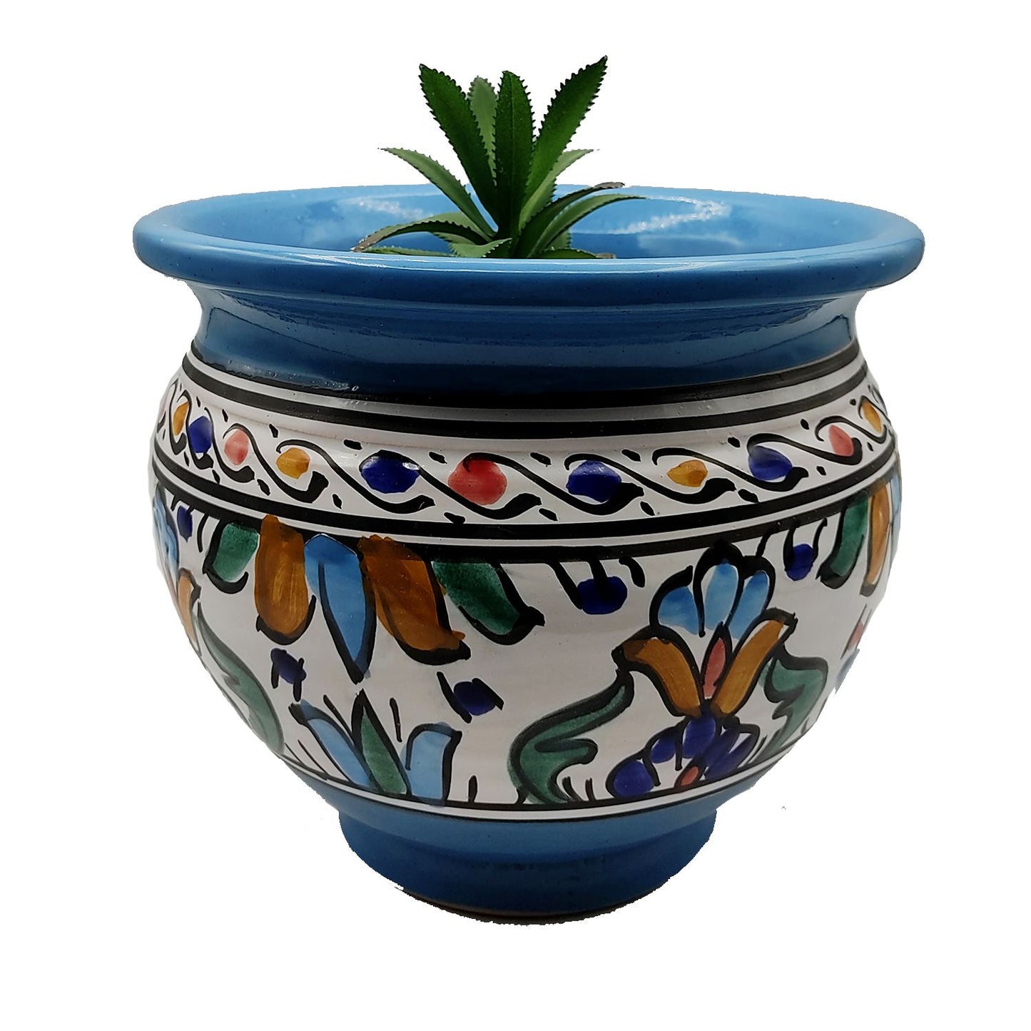 Vaso Cachepot Berbero Etnico Tunisno Marocchino Ceramica Terracotta Orientale 0411221010