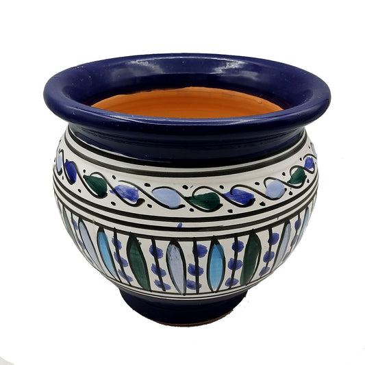 Vaso Cachepot Berbero Etnico Tunisno Marocchino Ceramica Terracotta Orientale 0411221012