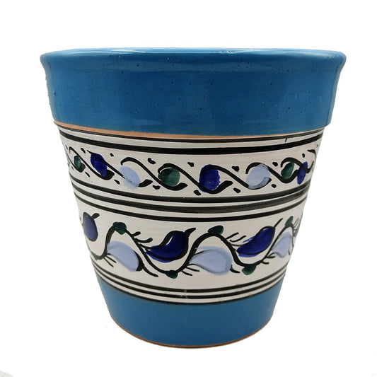 Vaso Terracotta Tunisino Marocchino Etnico Decoro Fioriera Ceramica 0411221017
