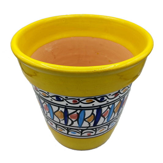 Vaso Terracotta Tunisino Marocchino Etnico Decoro Fioriera Ceramica 0411221020