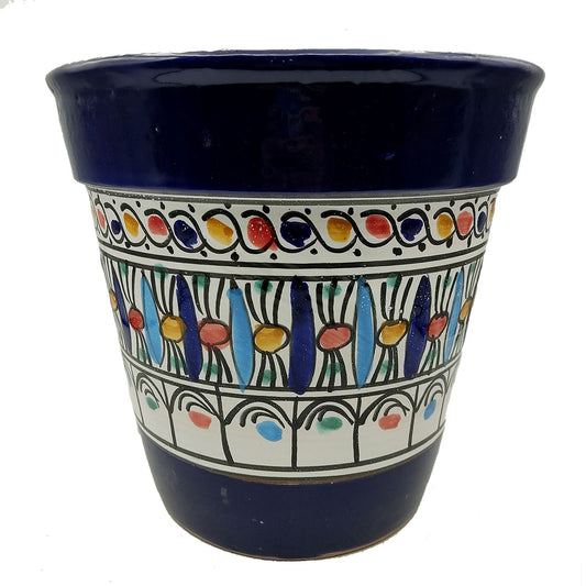 Vaso Terracotta Tunisino Marocchino Etnico Decoro Fioriera Ceramica 0411221023