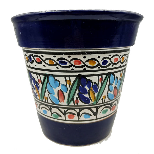 Vaso Terracotta Tunisino Marocchino Etnico Decoro Fioriera Ceramica 0411221025