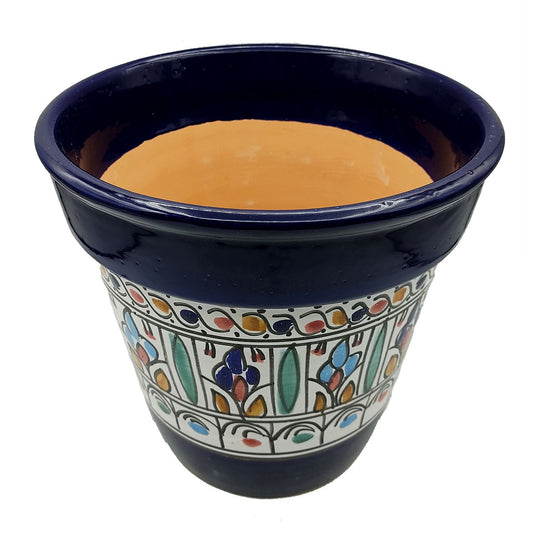 Vaso Terracotta Tunisino Marocchino Etnico Decoro Fioriera Ceramica 0411221026
