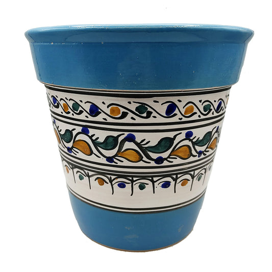 Vaso Terracotta Tunisino Marocchino Etnico Decoro Fioriera Ceramica 0411221028