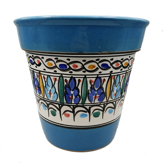 Vaso Terracotta Tunisino Marocchino Etnico Decoro Fioriera Ceramica 0411221030